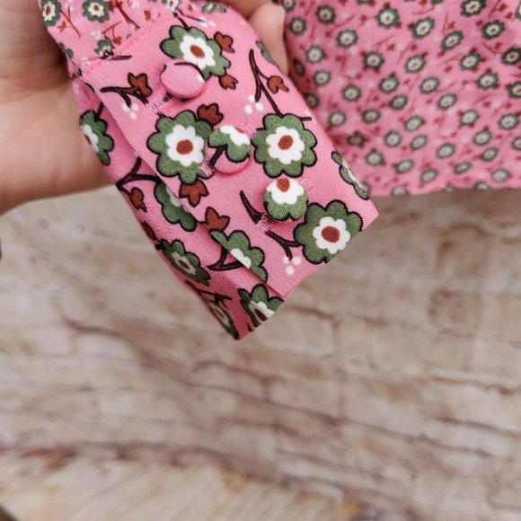 BODEN W0426 Pink v-Neck Shirt Blouse Size US 8 - Picture 3 of 8